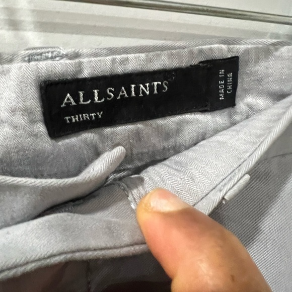 All Saints grey trousers pants size 30 - Picture 4 of 9
